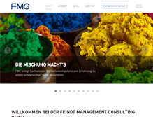 Tablet Screenshot of fmc-gmbh.de